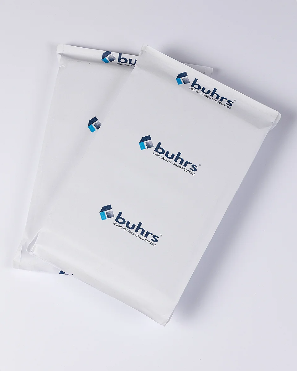 Paperwrapping med merkevare på